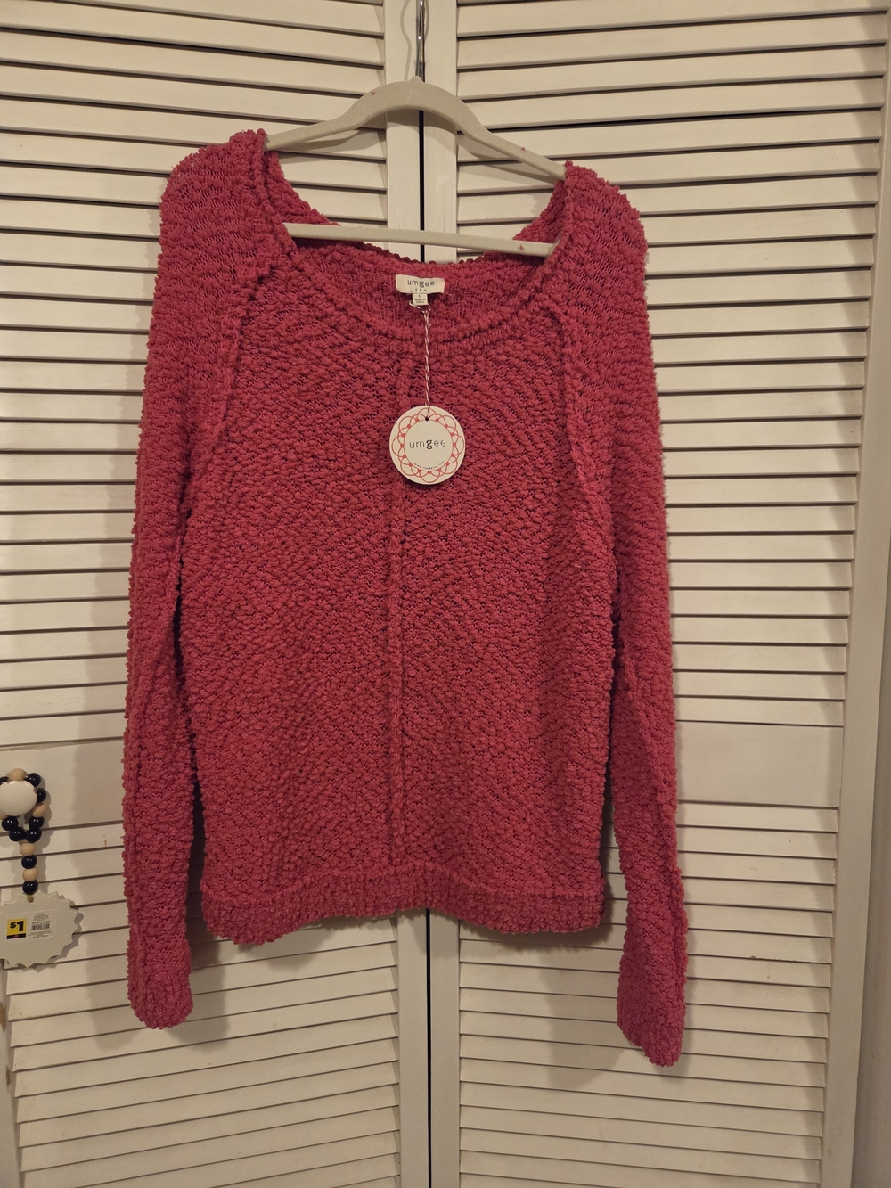 Umgee Plush Popcorn Knit Sweater